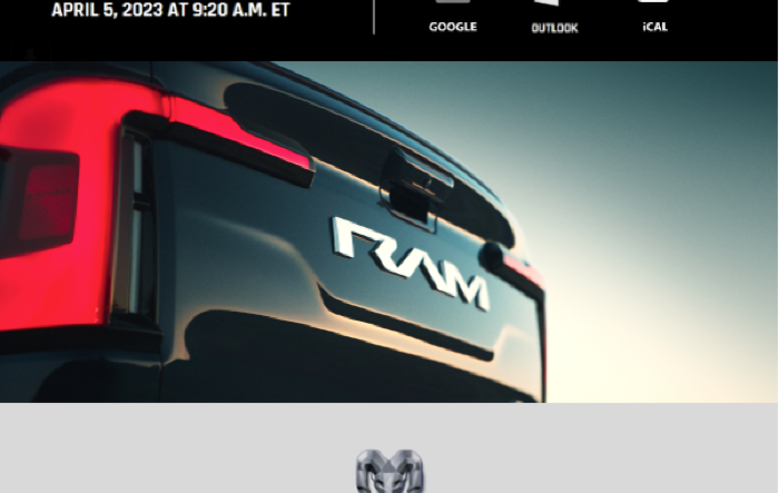 Livestream: Ram 1500 REV Specs (Range, Towing, Payload, Charge Time) Coming Tomorrow 4/5 @ NYIAS